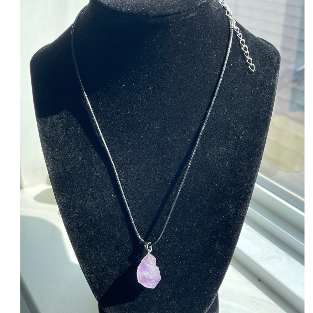 Crystal Amethyst Point Necklace